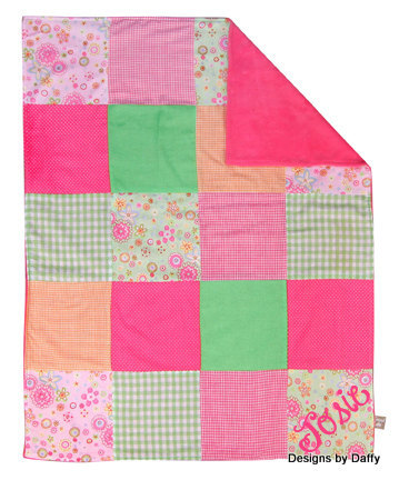 Personalized Quilted Baby Blanket
