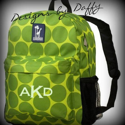 Personalized backpack - polka dot - monogrammed - Thumbnail 1