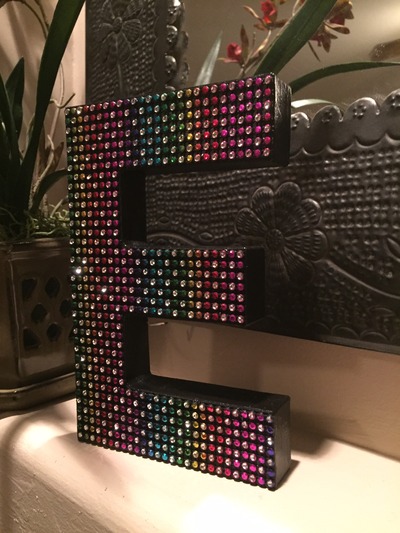 Rainbow Bling Letters
