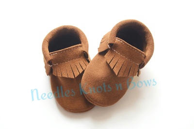 Baby Moccasins, Brown Suede Moccasins, Baby Boys, Baby Girls, Baby Shoes, Toddlers