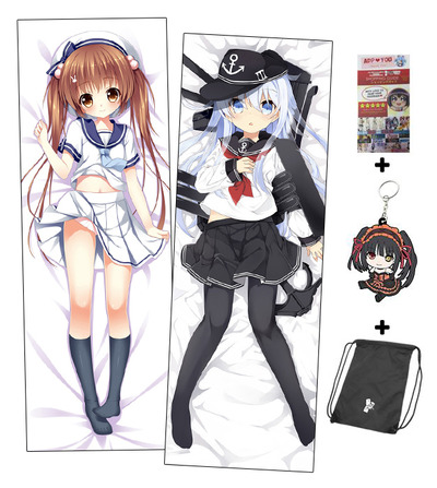 New Kantai Collection and Kawaii School Girl Anime Dakimakura Japanese Hugging Body Pillow Cover ADP-512123 ADP-512125