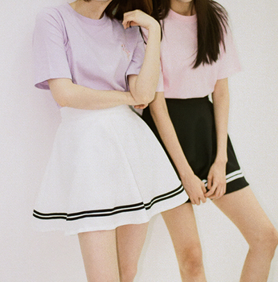 Lovely students navy skirt