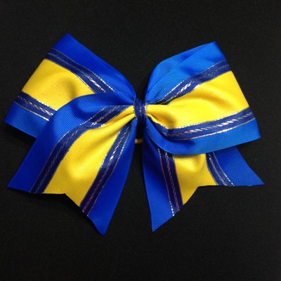 Royal Blue and Glitter Yellow/Gold