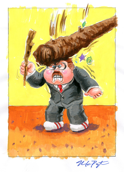 TED Ache / Wrecked ROOSEVELT Color Rough - Garbage Pail Kids 2016 Apple Pie