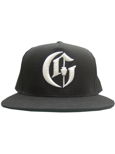 G stone snapback hat - black
