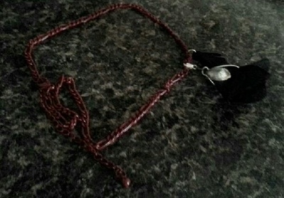 The black dahlia legend necklace