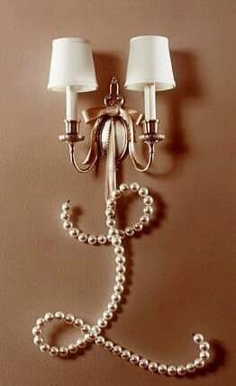 Monogram Pearl Letter Wall Decor  (10 inches)