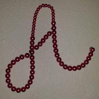 Monogram Pearl Letter Wall Decor  (10 inches) - Thumbnail 1
