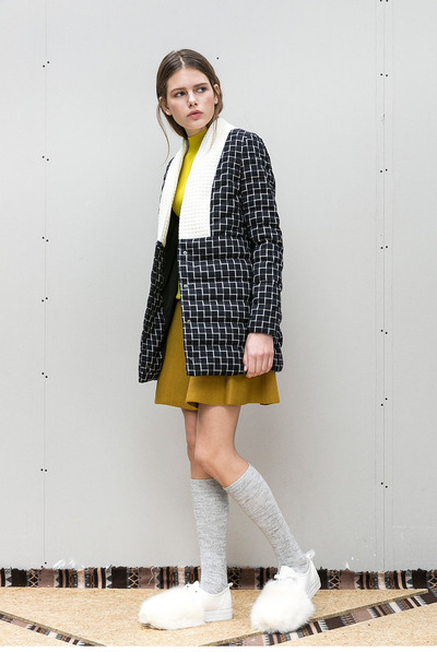 RETRO VINTAGE STYLE PLAID SUIT COAT 15AH61