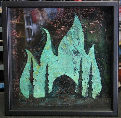 Mecca BBQ - Framed Metal Art