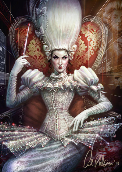 Hannah Ben Shurlamp fantasy character sci-fi steam punk space opera Art Print