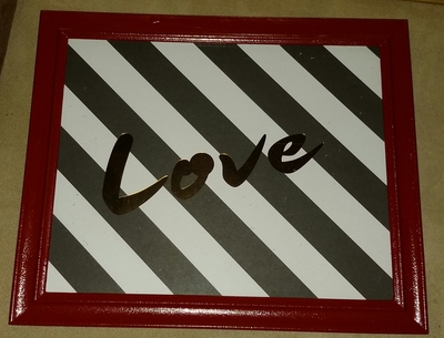 FRAMED "LOVE" 8x10 Inspirational Glimmer Quotes Collection