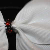 "BEAST MODE"   2 in White Grosgrain Ribbon with Purple center  - Thumbnail 1