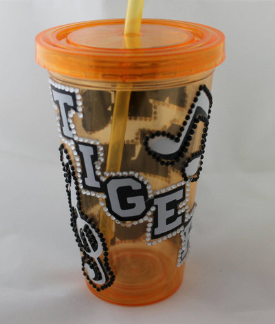 ** BLING ** Tumbler, BAND, CHOIR.. MOM, Bling 16oz Tigers