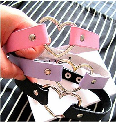 Harajuku kawaii punk heart choker