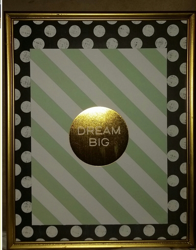 "DREAM BIG" 11x14 Inspirational Glimmer Quotes Collection