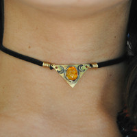 Brass & Stone Chokers - Thumbnail 3