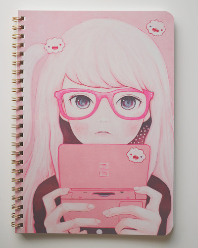 Gamegirl Girl Spiral Notebook