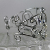 "Floating Pearls" Silver Bracelet  - Thumbnail 2