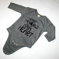 Greet the World with an Open Heart Onesie - Thumbnail 1