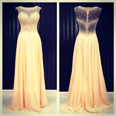 daffodil prom dress, long prom dress, beading prom dress, charming prom dress, cheap prom dress, evening dress, E2993