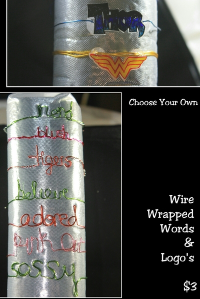 Word Play Bracelet - NERD, BELIEVE, BLUSH, TIGERS, ADORED, PINK OUT & SASSY