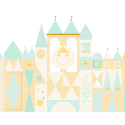 Small world print - blue variation - Thumbnail 3