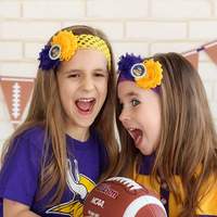 Minnesota Vikings Headband,Girls Headbands, Baby, Toddler, Football Team - Thumbnail 3
