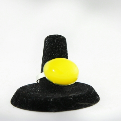 Steam Punk Oval Pillow Top Ring in Summer Lovin Resin