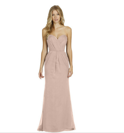 Long Bridesmaid Dresses, dusty pink bridesmaid dress,chiffon bridesmaid dress,custom bridesmaid dress,Bridesmaid Dress,15062761