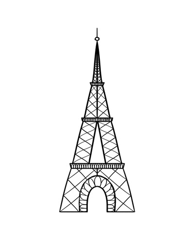 Simple Eiffel Tower Print
