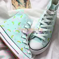 Harajuku Banana Cherry-painted Canvas Shoes - Thumbnail 3