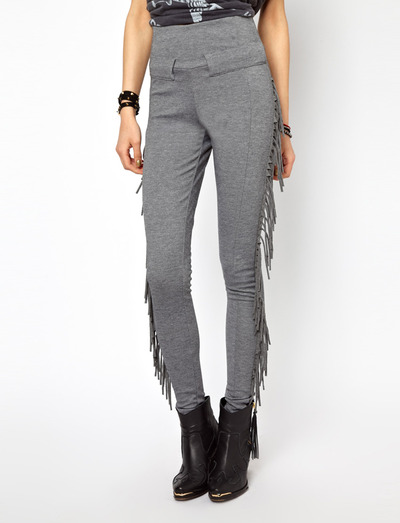 AMERICAN STYLE HIGH WAIST TASSEL LEGGING PANTS SM15XCK04