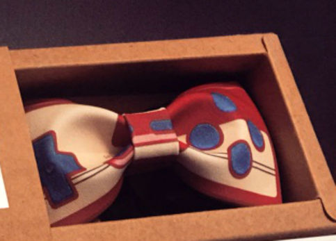 GAME CONTROLLER RED & WHITE Game Machine Cool Design BOW TIE Nice Gift Good for Causal Party Use