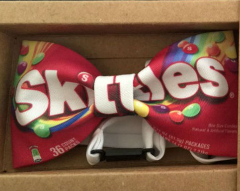 SKITTLES Candy RED Color Cool Design BOW TIE Nice Gift Good for Causal Party Use