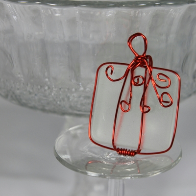 Red Ribbon Gift Charm
