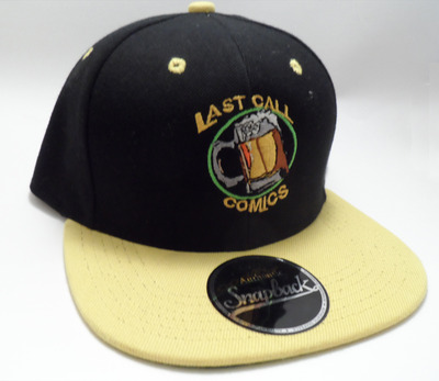 Last Call Comics Snap Back Yellow and Black Hat