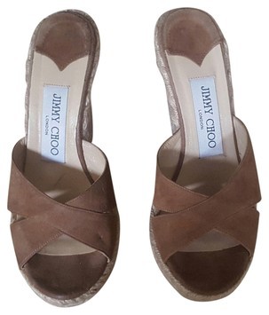 Jimmy choo brown wedges