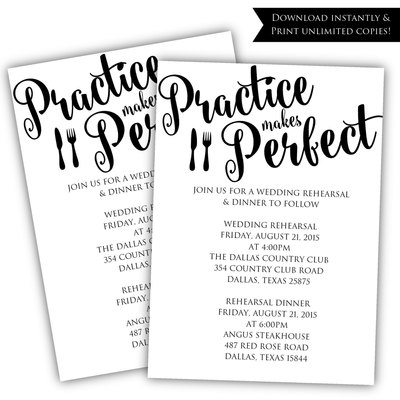 DIY Rehearsal Dinner Invitation - Printable Rehearsal Dinner Invitation template - Rehearsal Dinner Invitation