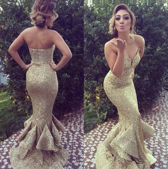 Evening Dress, Off-The-Shoulder Evening Dress, Sparkly Evening Dress, Sequins Evening Dress, 2016 Evening Dress With Crystal,PD160051