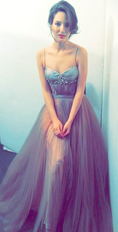 2016 Long Tulle Prom Dresses Spagetti Straps pst0207