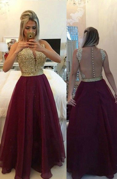 Sexy Tulle and Lace Prom Dresses Open Back Burgundy pst0202