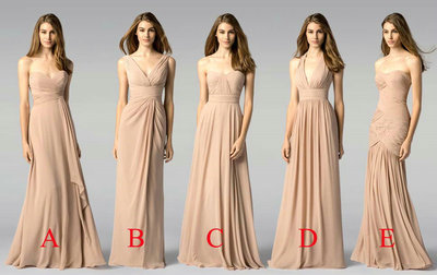 Multi Styles Floor Length Bridesmaid Dresses pst0250