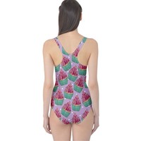 Lavender Vulva Cake Full Piece Swimsuit - Thumbnail 2