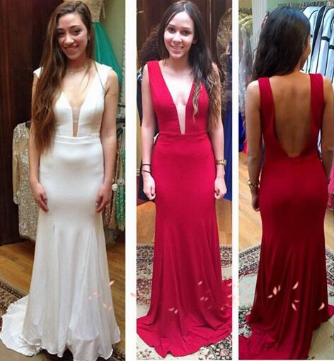 V-Neck Prom Dress,Prom Dress, Simple Prom Dress,Floor Length Prom Dress, A-Line Prom Dress, Tulle Prom Dress, Bowknot Prom Dress,PD160079