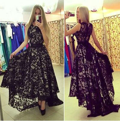 Lace Prom Dresses Evening Gown Floor Length pst0312