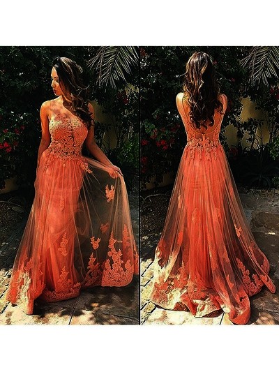 lace prom dress, long prom dress,peach prom dress, 2016 prom dress, custom prom dress, party dress, E42227