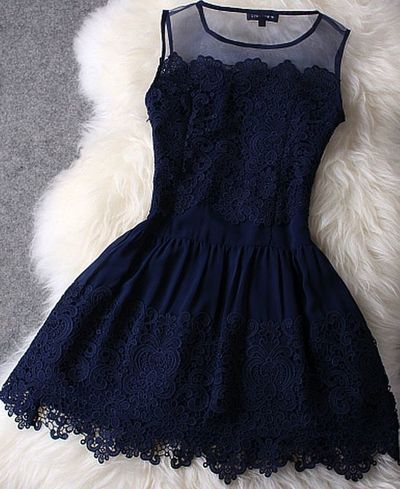 Sleeveless see-through embroidery lace short prom dress fashion mini dress
