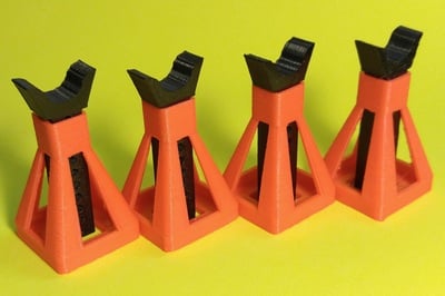 Jack Stand 4 Piece Set RC 1/10 Scale Accessories