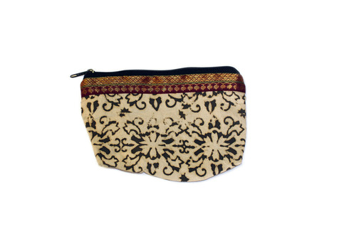 Slate Damask Practical Pouch